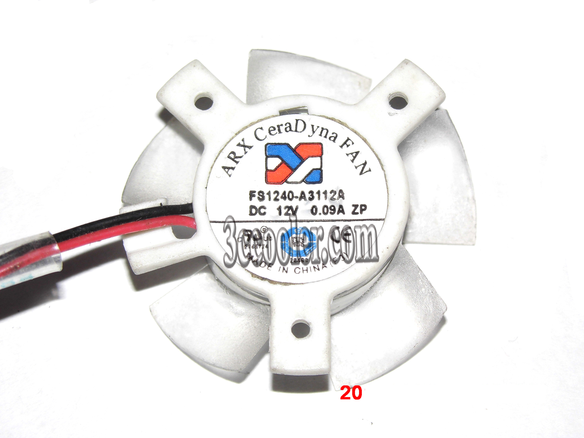 ARX FS1240-A3112A 12V 0.09A 2 wires 2 pins vga fan graphics card cooler