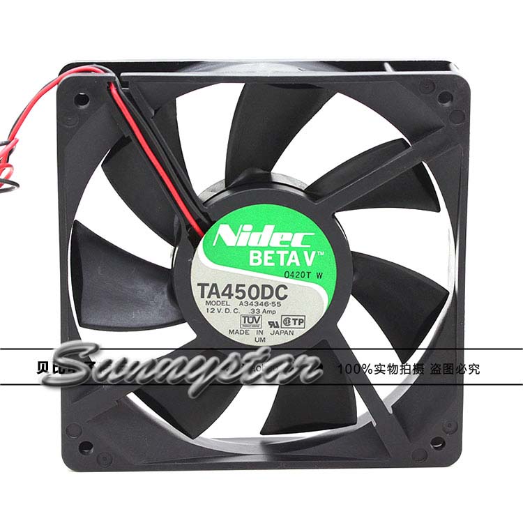 NEDIC 12025 A34346-55 Square Cooler with 12V 0.33A 2 Wire For Case, Server,IPC