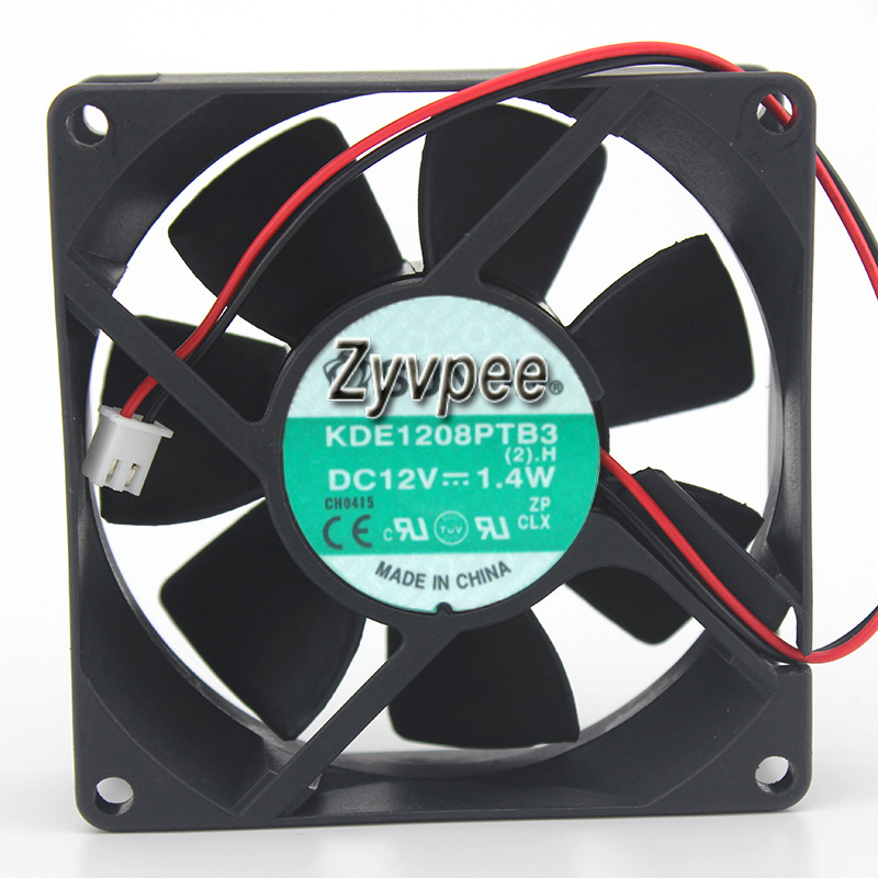 DC square Cooler of SUNON 8025 KDE1208PTB3 (2).H with  12V 1.4W 2-Wires
