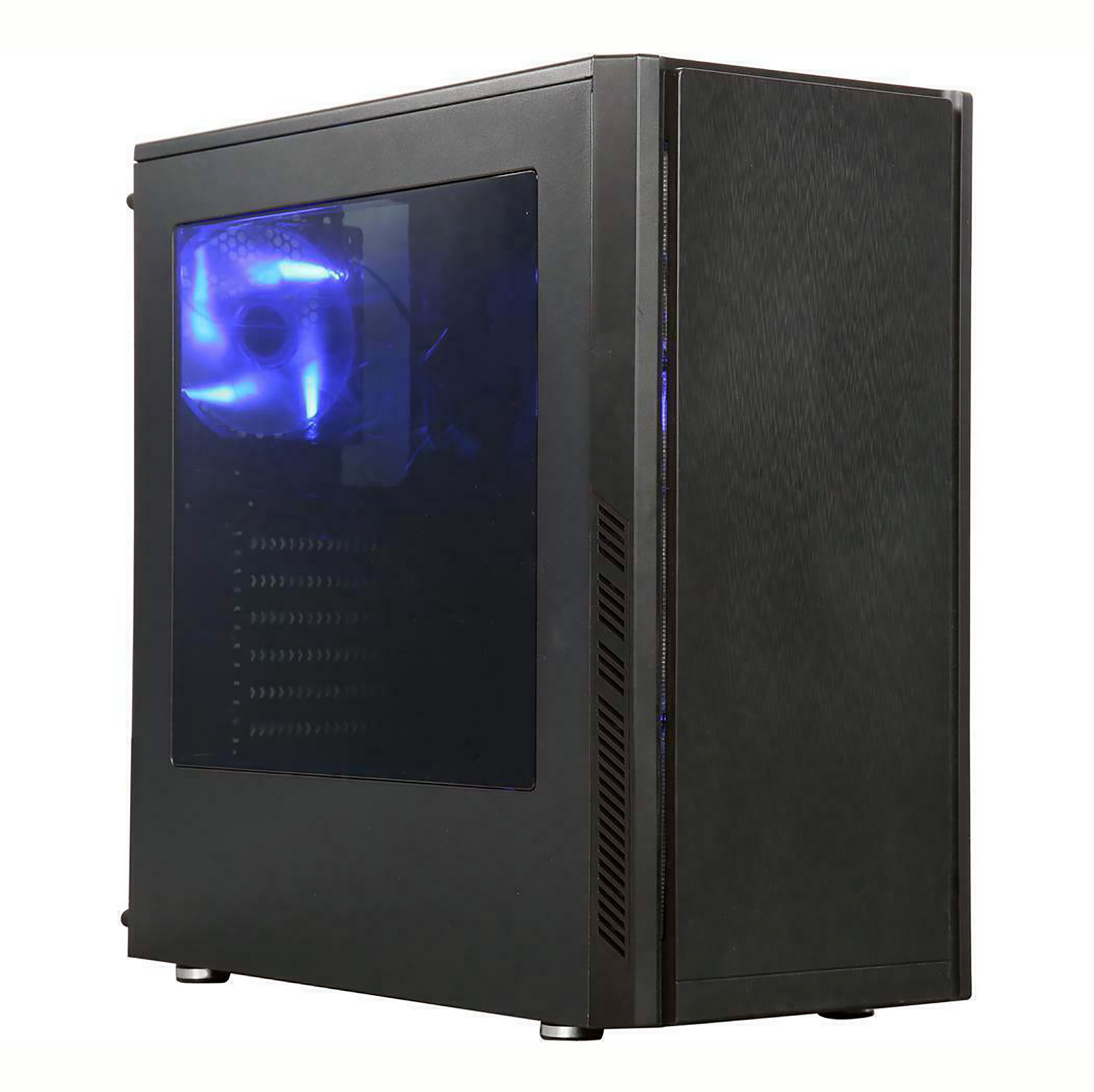 PRC BlueMagic Special Edition Gaming Desktop PC AMD Ryzen 5 5600X 6-Core 3.7GHz 32GB DDR4-3200 RGB RAM AMD Radeon RX 5700 XT 8GB GDDR6 1200Mbps 802.11ac WiFi 512GB NVMe m.2 SSD + 1TB HD Windows 11 Pro