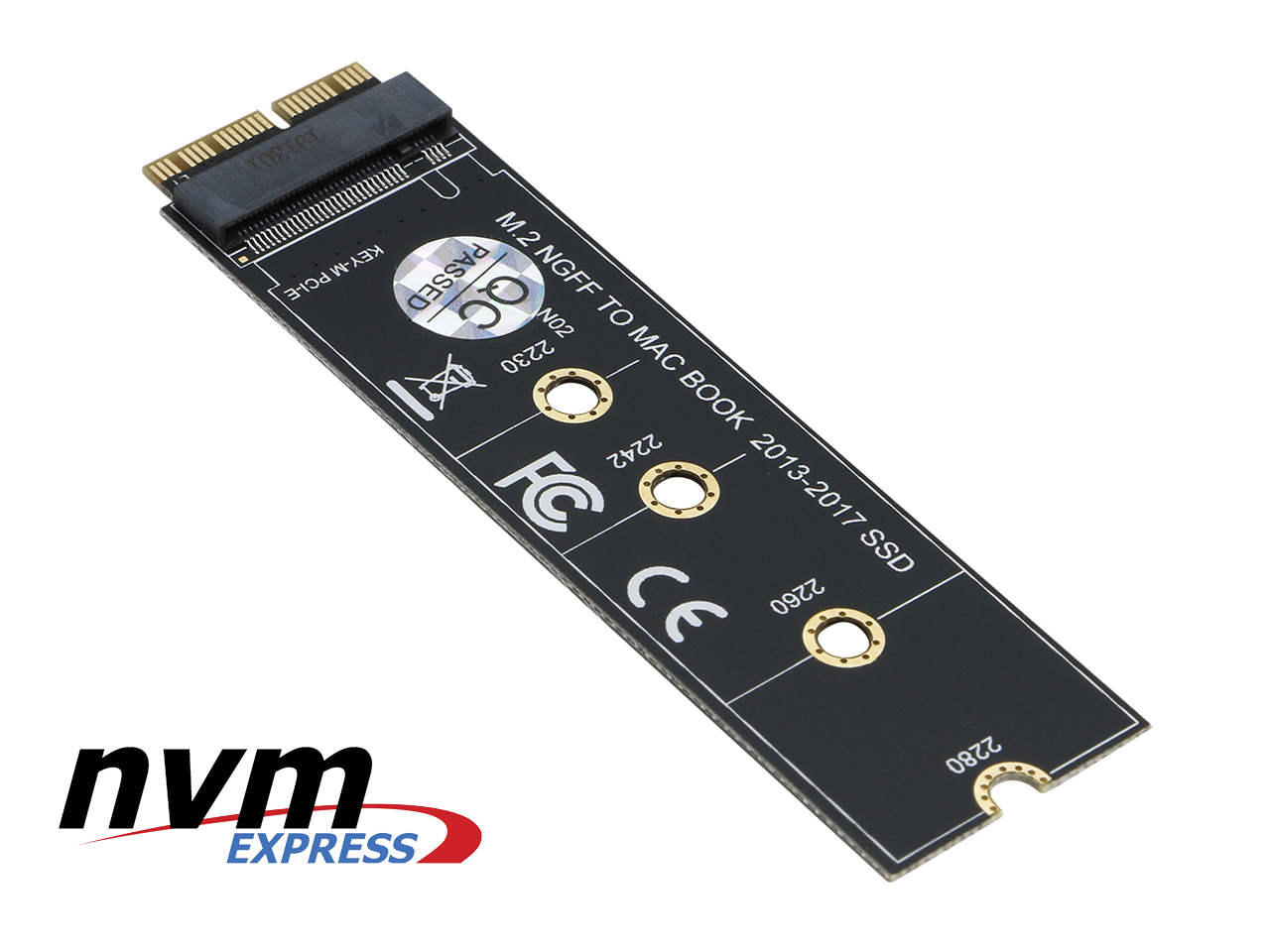 M.2 NVMe SSD Convert Adapter Card for MacBook Air Pro Retina (Year 2013-2017), NVME/AHCI SSD Upgraded Kit for A1465 A1466 A1398 A1502
