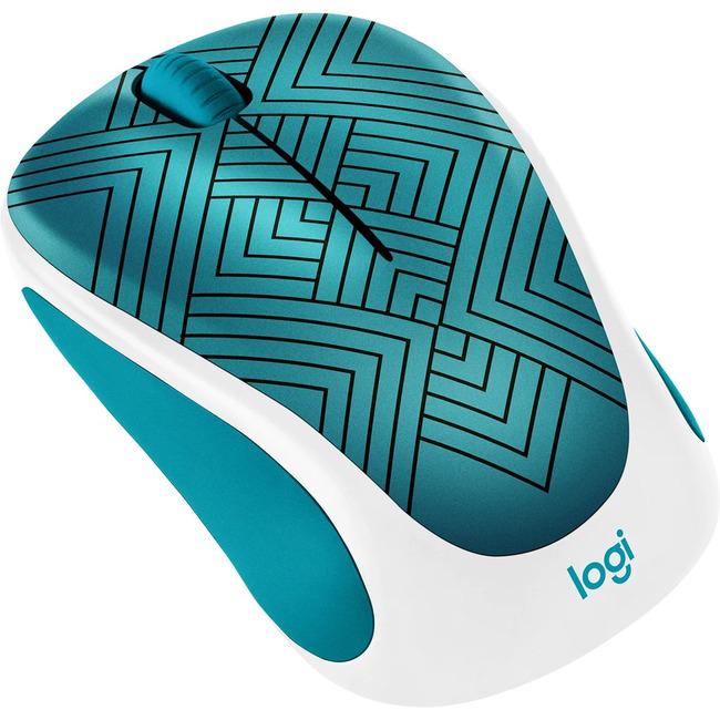 Logitech Design Collection 910-005838 RF Wireless Optical Mouse, Teal Maze