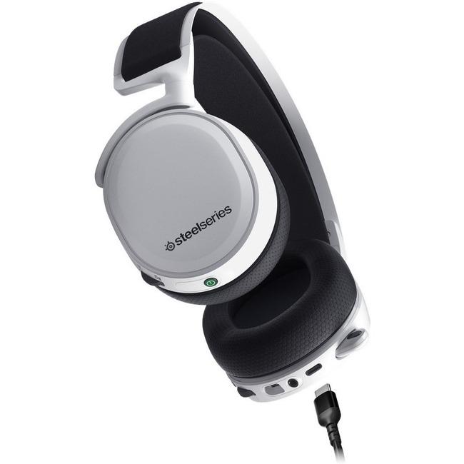 SteelSeries Arctis 7+ Wireless Gaming Headset — Lossless 2.4 GHz — 30 Hour Battery Life — USB-C — 7.1 Surround — for PC, PS5, PS4, Mac, Android and Switch — White