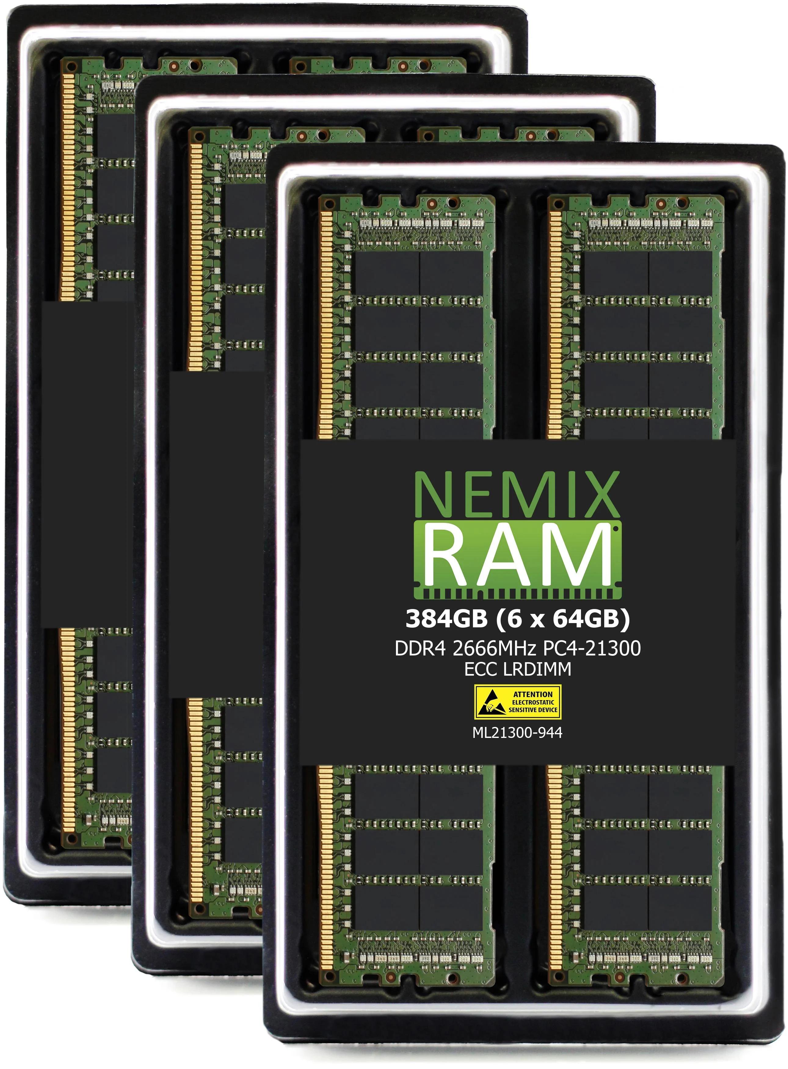 NEMIX 384GB (6x64GB) DDR4 2666MHz ECC Registered Server Memory Kit для Mac Pro 2020