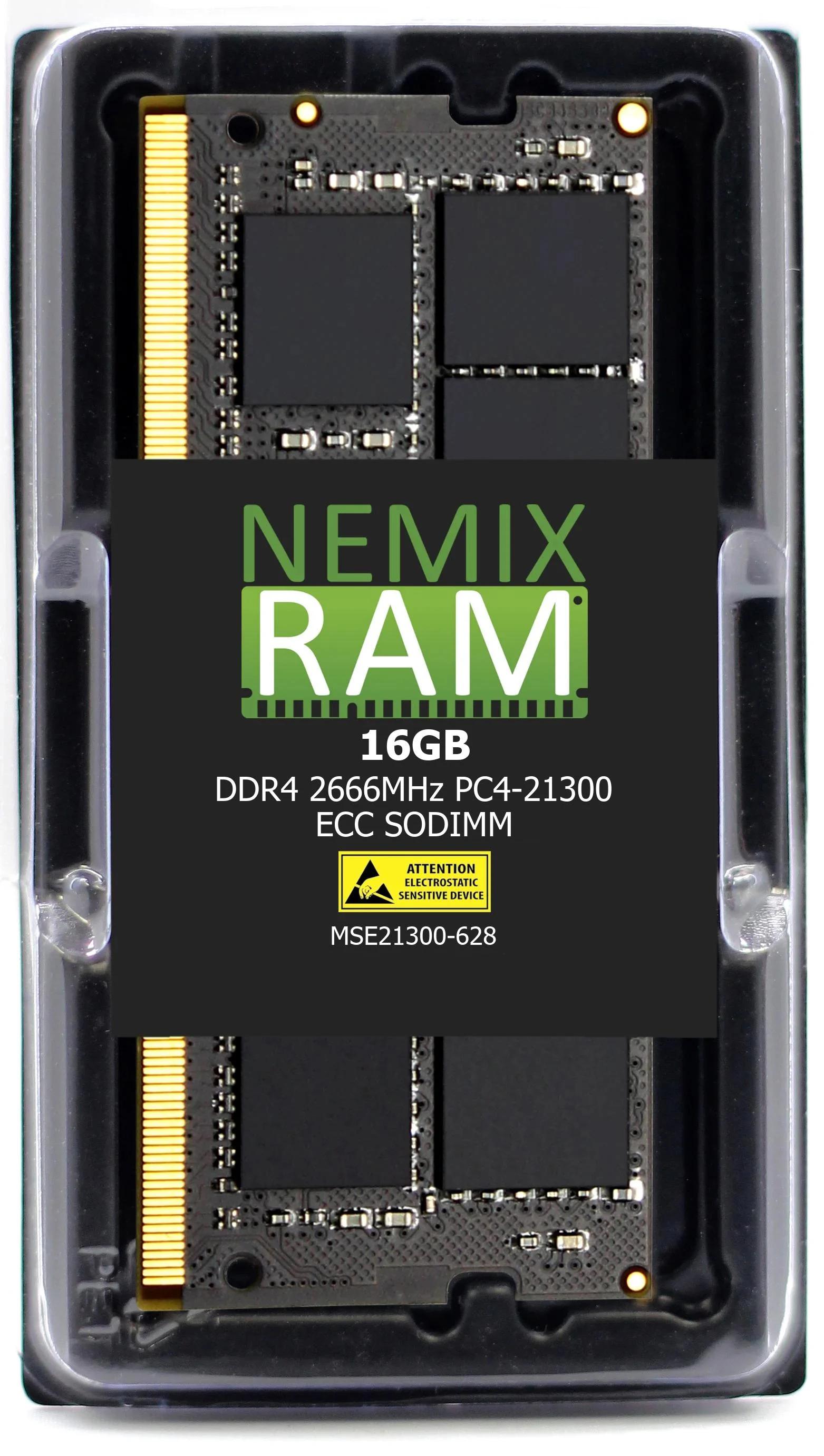 NEMIX RAM 16GB (1X16GB) DDR4 2666MHZ PC4-21300 2Rx8 1.2V 260-PIN ECC Unbuffered SODIMM Compatible with QNAP NAS RAM-16GDR4ECT0-SO-2666