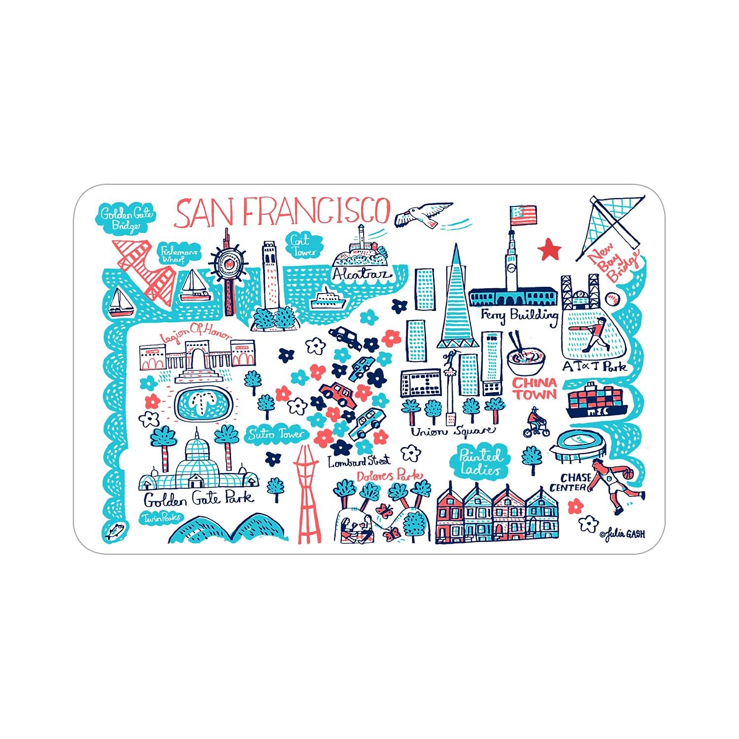 OTM Essentials Prints Series Non-Skid Mouse Pad White/Red/Blue (OP-MHH-JG1-048)