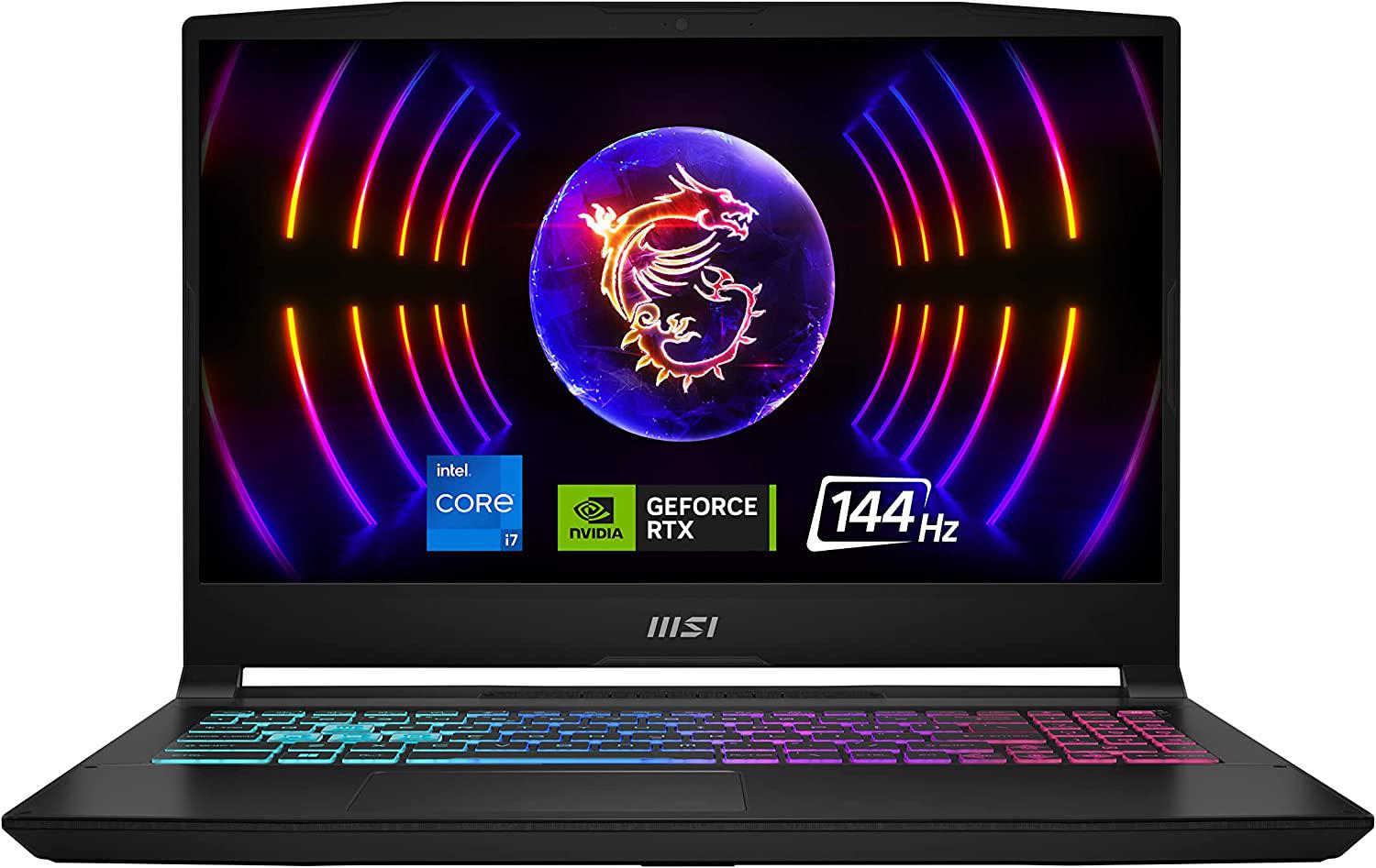 MSI Katana 15 15.6″ 144Hz FHD Gaming Laptop: 13th Gen Intel Core i7, RTX 4070, 16GB DDR5, 1TB NVMe SSD, USB-Type C, Cooler Boost 5, Win11 Home: Black B13VGK-484US