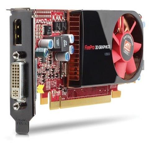 HP 608886-001 Ati Firepro V3800 512Mb Ddr3 Memory Pcie 2.1 X16 Graphics Card