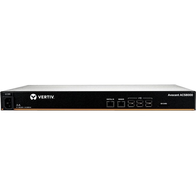 Avocent ACS8008SAC-400 Acs Advanced Console Server — Console Server — 8 Ports — Gige, Rs-232 — 1U