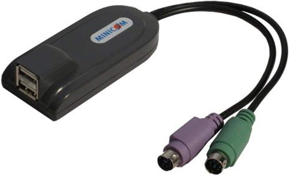 Tripp Lite Minicom PS2 to USB Converter for KVM Switch and Extender, Pure Hardware Solution, TAA GSA Compliant, 3-Year Warranty (0DT60002)
