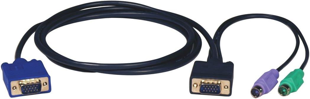 Tripp Lite PS/2 (3-in-1) Cable Kit for KVM Switch B004-008, 15-ft.