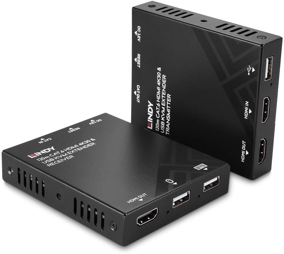 Lindy 120m Cat.6 HDMI & USB KVM Extender