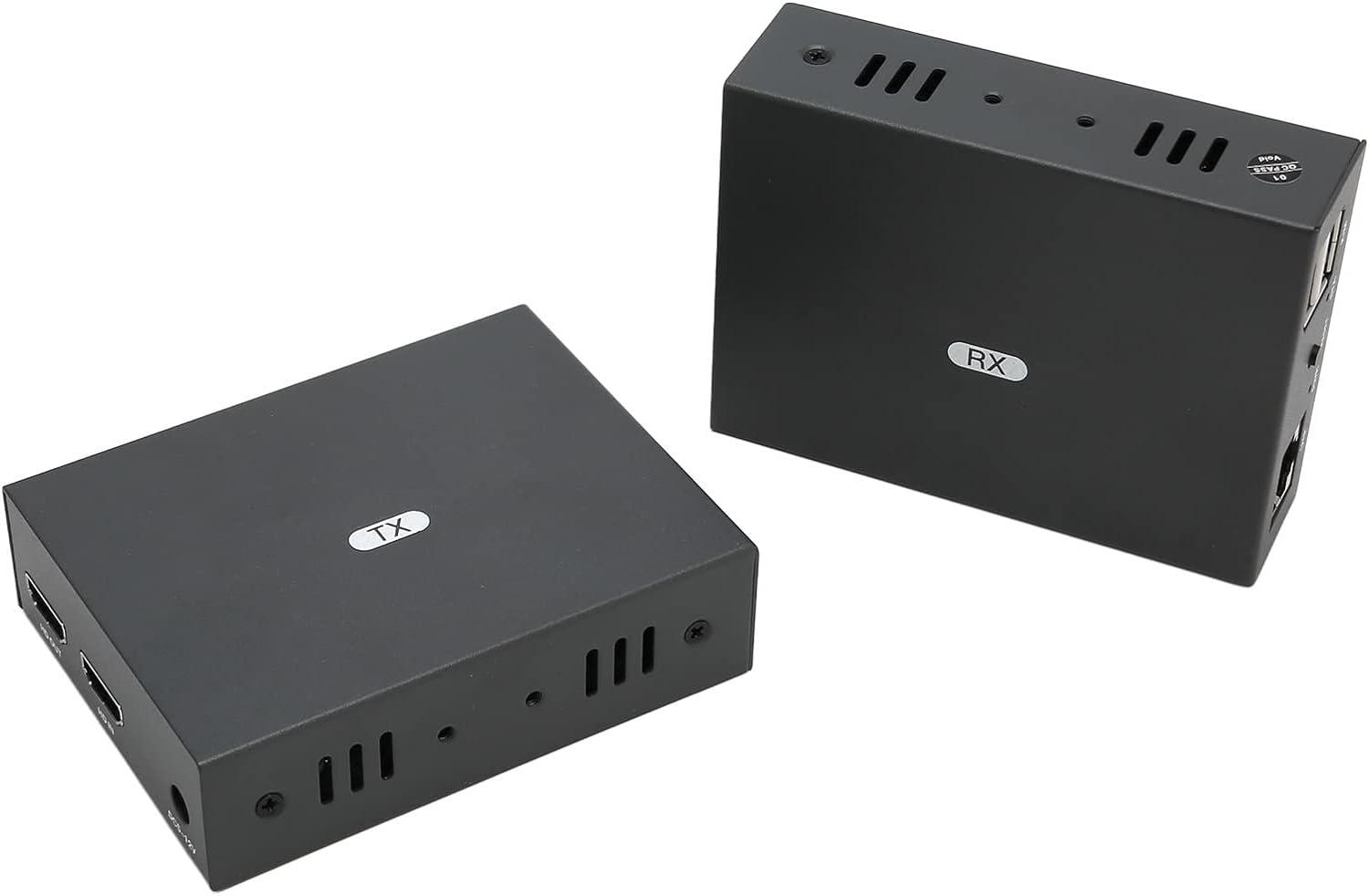 Kvm Extender, 1920 X 1080P Resolution, Cat6 Cat7 150M/492Ft, HD Ring Loop Out, One to Many 100-240V Suitable for DVr, Nvr, Laptop