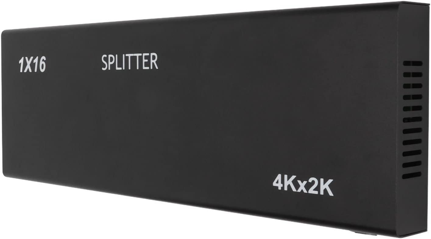 4K HDMI Splitter, 1 in 16 Out Sound Video Distributor HDMI duplicator for Office Multimedia Teaching(#3)