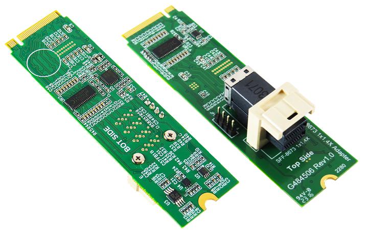 M.2 M-key PCIe Gen4 with ReDriver for MiniSAS-HD(SFF-8673) 4X