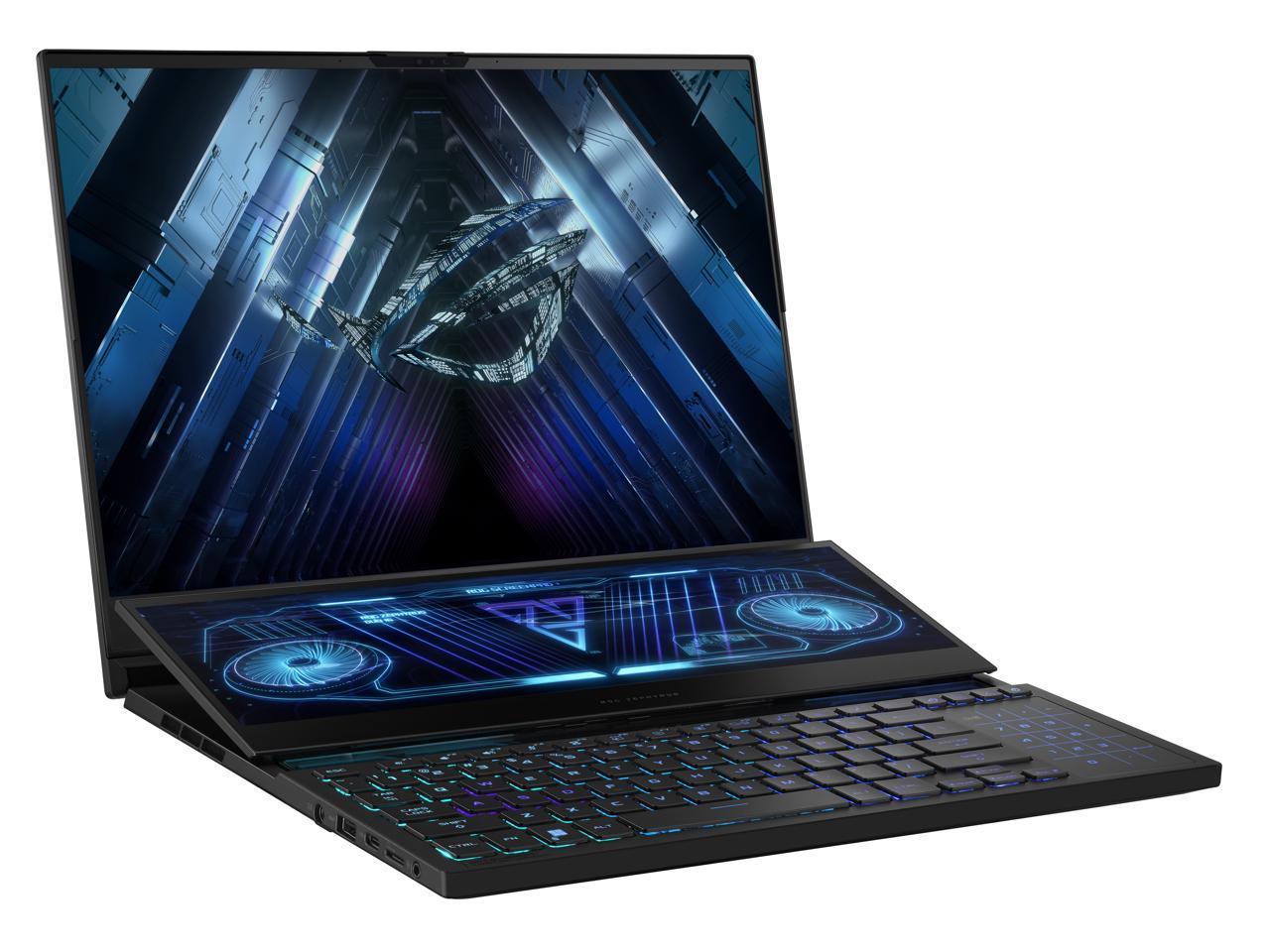ASUS ROG Zephyrus Duo 16 (2023) Gaming Laptop, 16 Mini LED 240Hz, QHD, NVIDIA GeForce RTX 4080, AMD Ryzen 9 7945HX, 32GB RAM, 2TB NVMe SSD GEN4 , Windows 11 Pro, GX650PZ-XS96