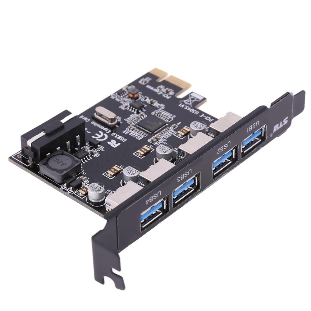 USB 3.0 PCI-E Card/Host Controller Card 4 USB Ports VL805 Chipset Hot Swap Plug&Play PCI Express Expansion Card