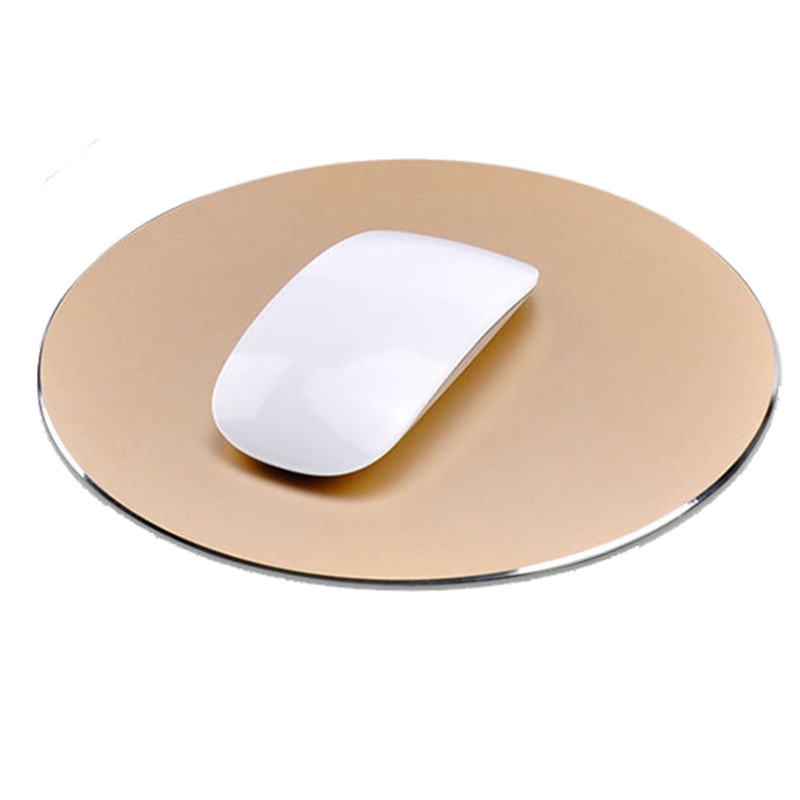 LUOM High-grade 8.66″Round Aluminum Metal Anti Slip Gaming Mouse Pad with Anti-Skid Rubber Base with Fast and Accurate Control for PC Computer Laptop