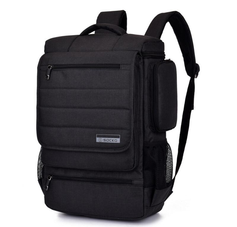 Рюкзак для ноутбука SOCKO 17-17.3″ — Водонепроницаемый, Прочный, для Путешествий и Учебы