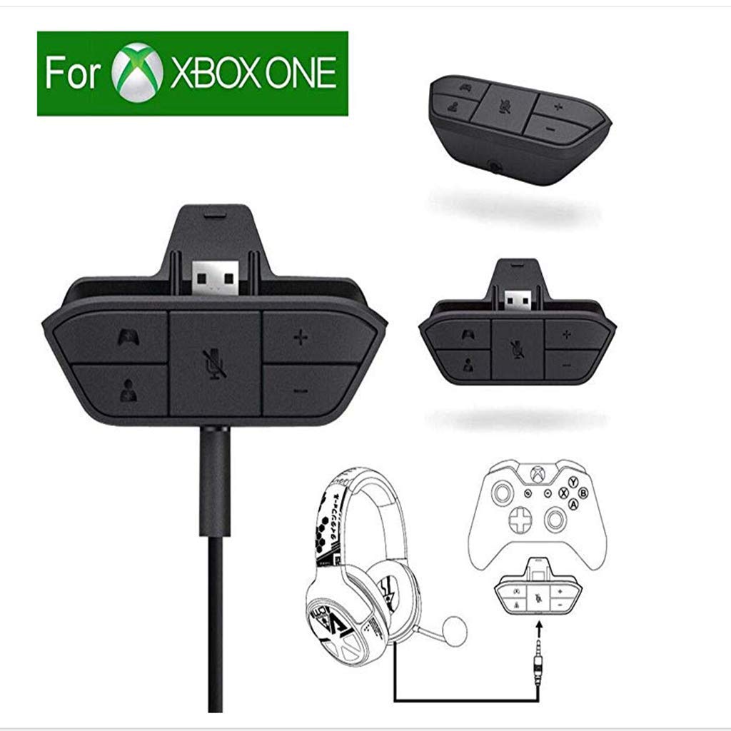 LUOM Stereo Headset Adapter, Headphone Converter for Xbox One Game Controller, Stereo Headphone Adapter Game Chat Audio Adaptor for Microsoft Xbox One Controller