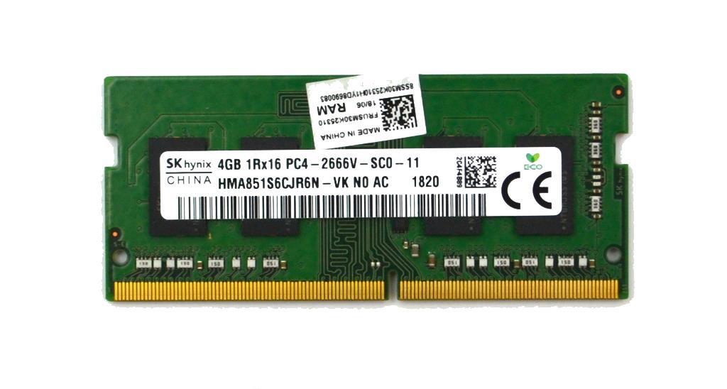 HMA851S6CJR6N SK Hynix 4GB 1RX16 DDR4 Sodimm PC4-21300 2666MHZ Laptop Memory HMA851S6CJR6N-VK Laptop Memory