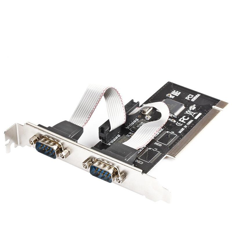 axGear Serial PCI Controller Card DB9 Com Port Adapter 2 Ports RS-232 DB9