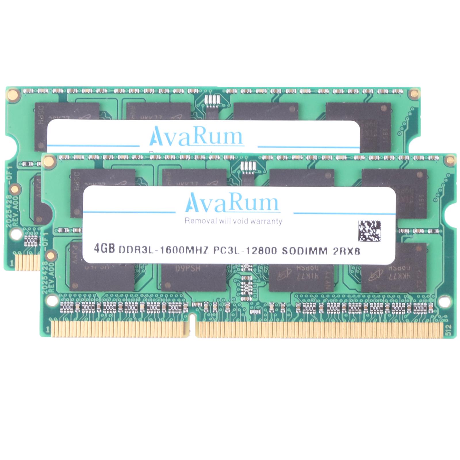 Avarum RAM equal to 8GB (2 x 4GB) 204-Pin DDR3 SO-DIMM DDR3 1600 (PC3 12800) Memory for Apple Model CT2K4G3S160BM