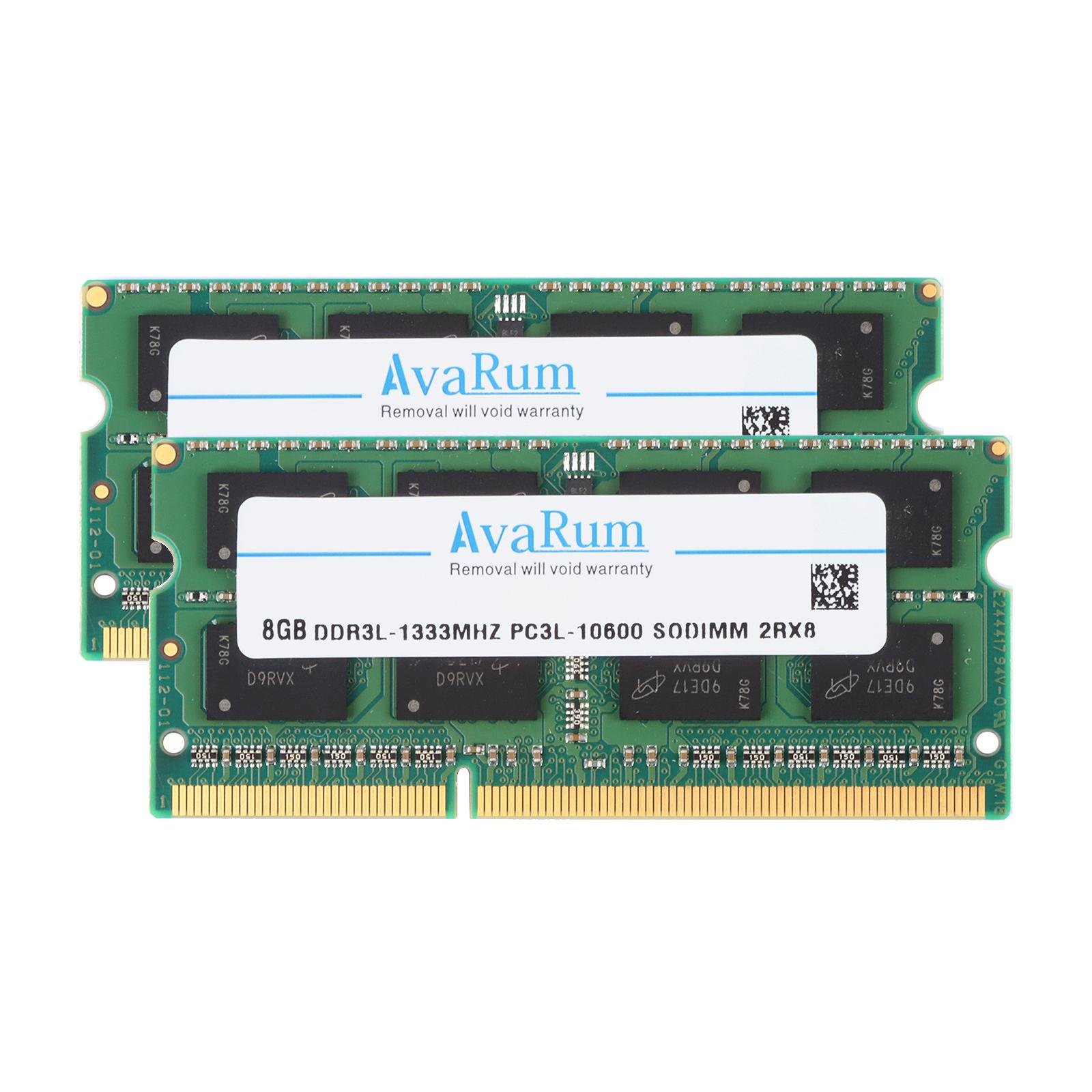 Avarum RAM equal to 16GB (2 x 8GB) 204-Pin DDR3 SO-DIMM DDR3 1333 (PC3 10600) Memory for Mac Model CT2K8G3S1339M