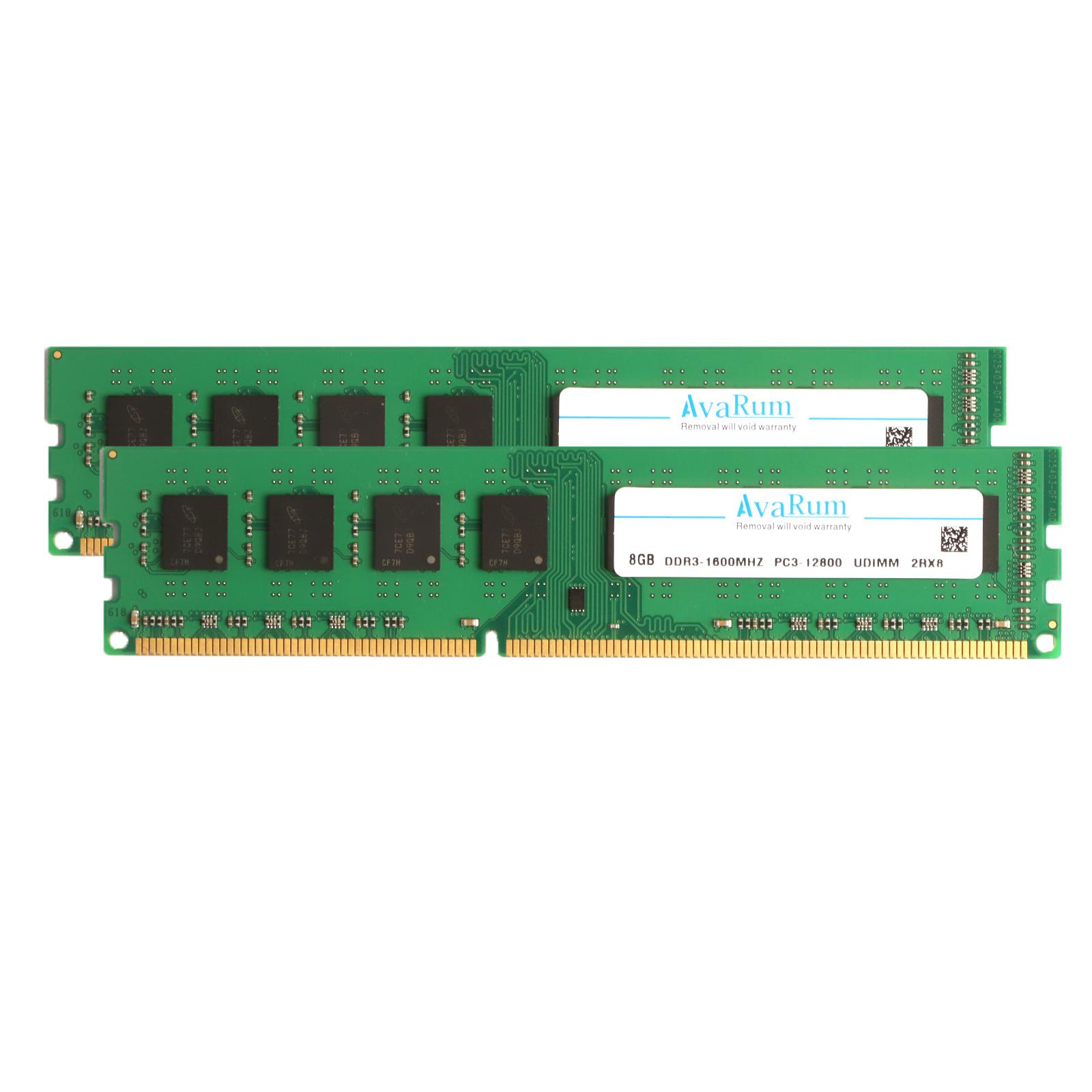 Avarum RAM equal to 16GB (2 x 8GB) DDR3 1600 (PC3 12800) Desktop Memory Model CT2KIT102464BA160B
