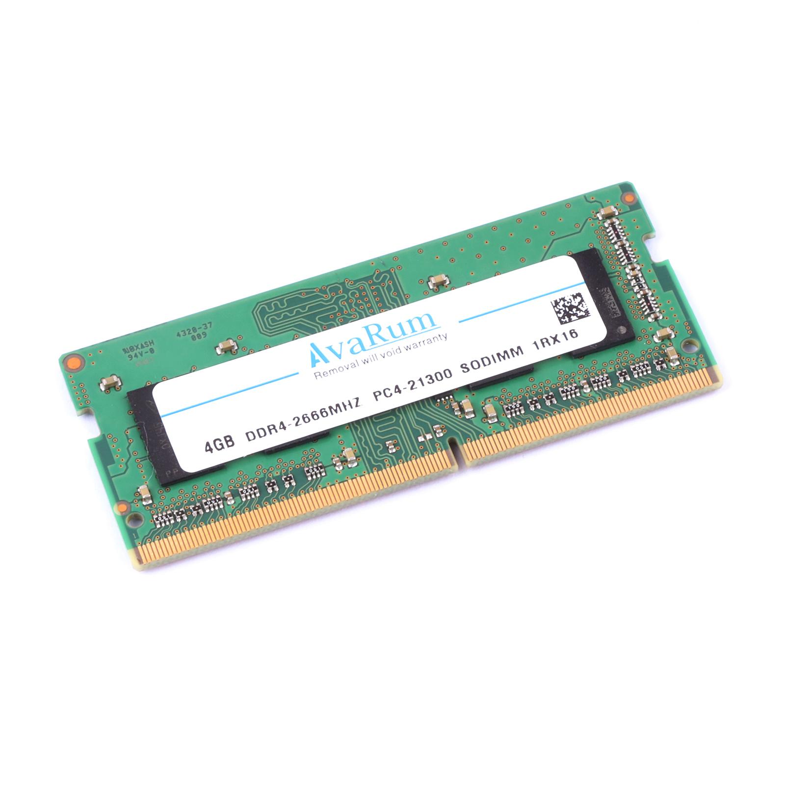Avarum RAM equal to 4GB Single DDR4 2666 MT/s (PC4-21300) CL19 x8 SODIMM 260-Pin Memory — CT4G4SFS8266