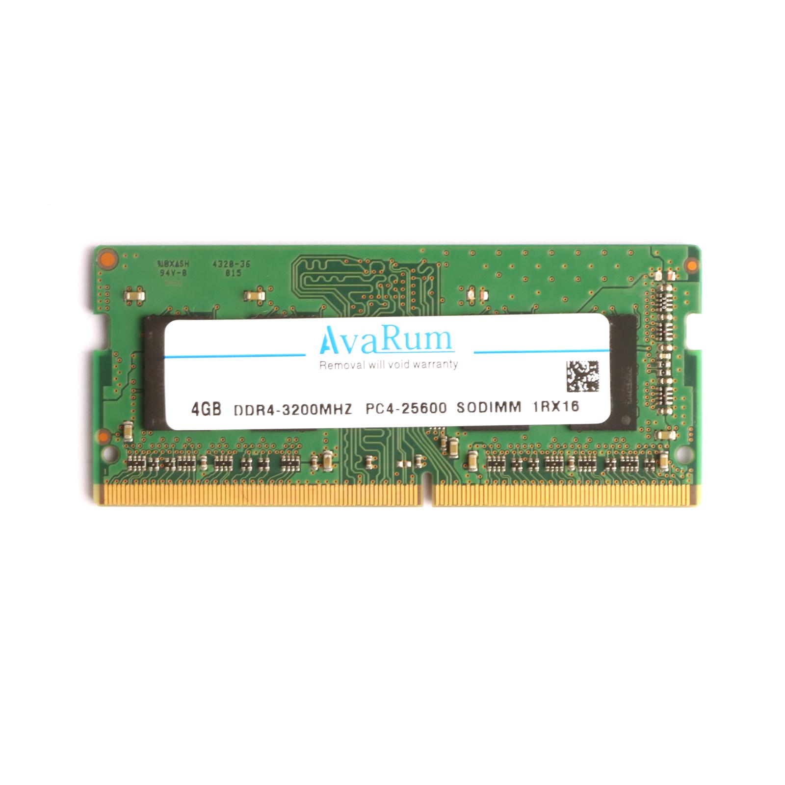 Avarum RAM equal to 4GB 260-Pin DDR4 SO-DIMM DDR4 3200 (PC4 25600) Laptop Memory Model CT4G4SFS632A