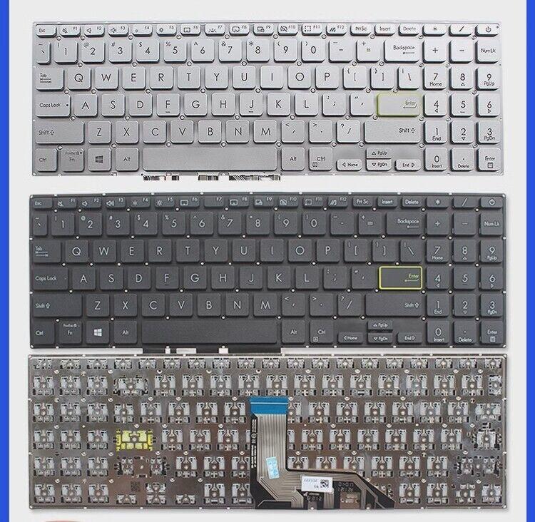 US backlit Keyboard for Asus Vivobook M533 M533F M533E M533UA M533IA Silver
