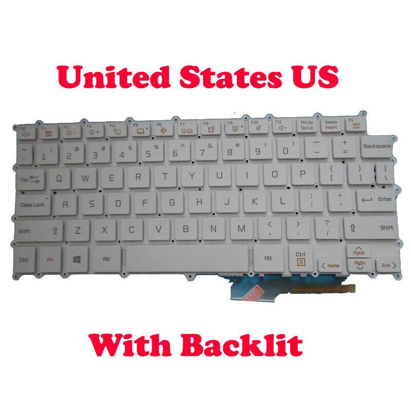 Backlit White color  Keyboard For 13Z980 13ZD980 13Z98 AEW74049801 18B8B-US US