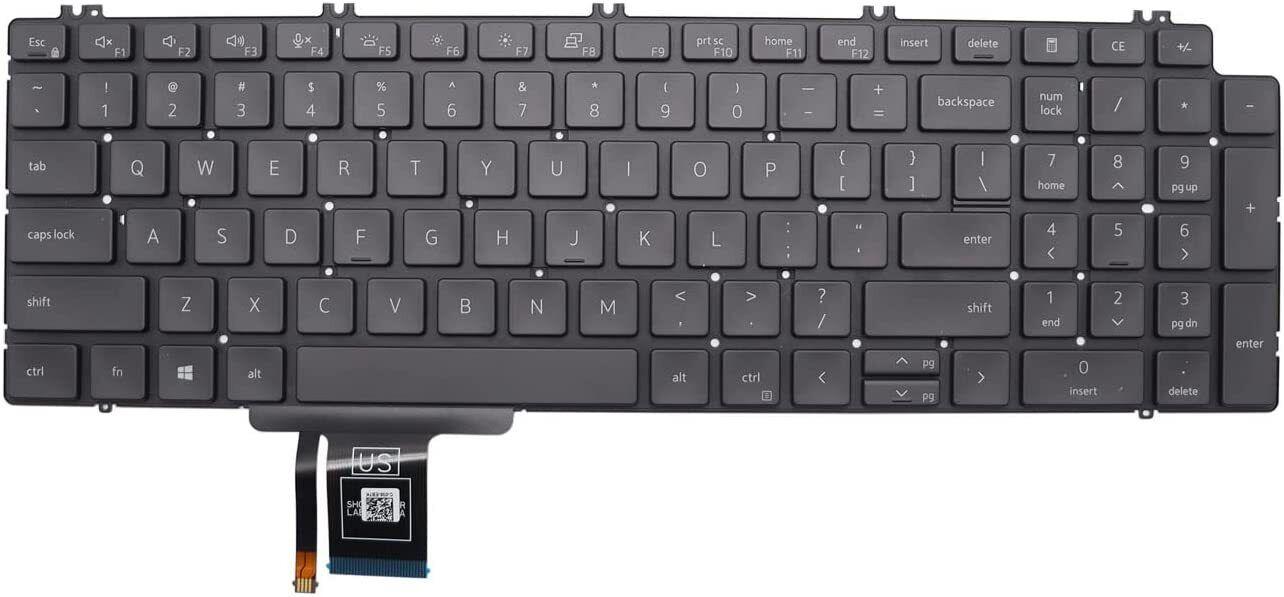 US Backlit Keyboard for Dell PN: 0713713PK132V72B00 DLM19L53USJ698 DLM19L5