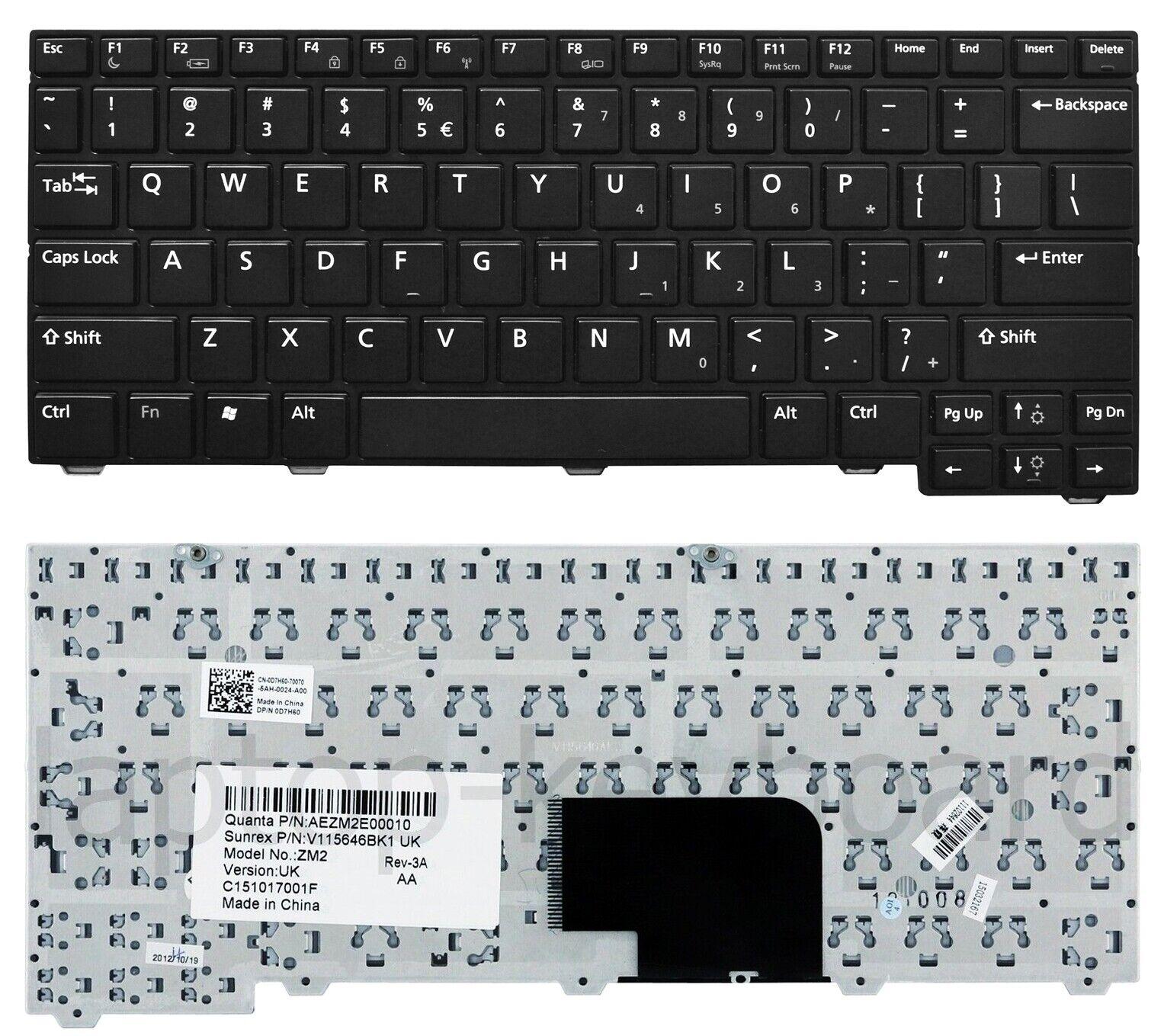 Replacement US keyboard DELL LATITUDE 2100 2110 2120 ZM2 WARRANTY