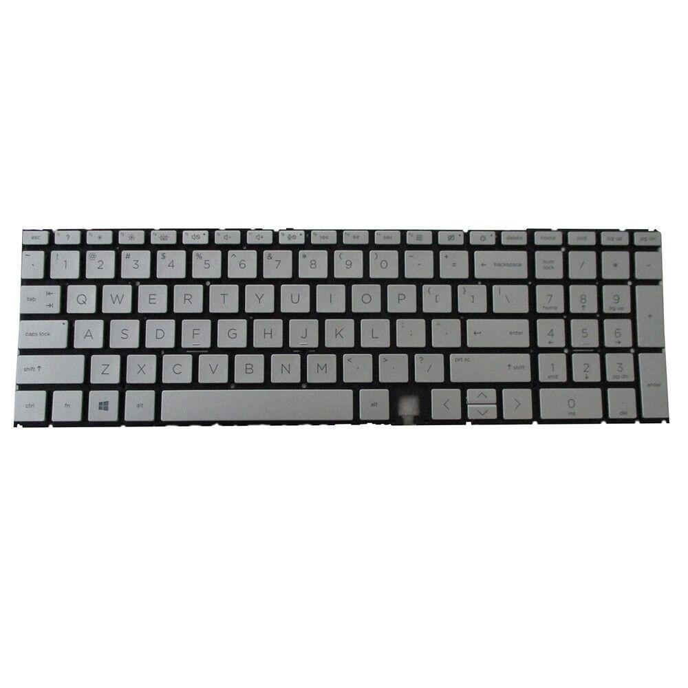 Silver Backlit Keyboard for HP ENVY 15-ED 15T-ED 15M-ED Laptops