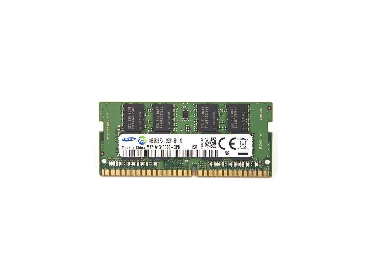 Samsung 8GB PC4-17000 DDR4-2133MHz non-ECC  SoDimm 1.2V Dual Rank M471A1G43DB0-CPB