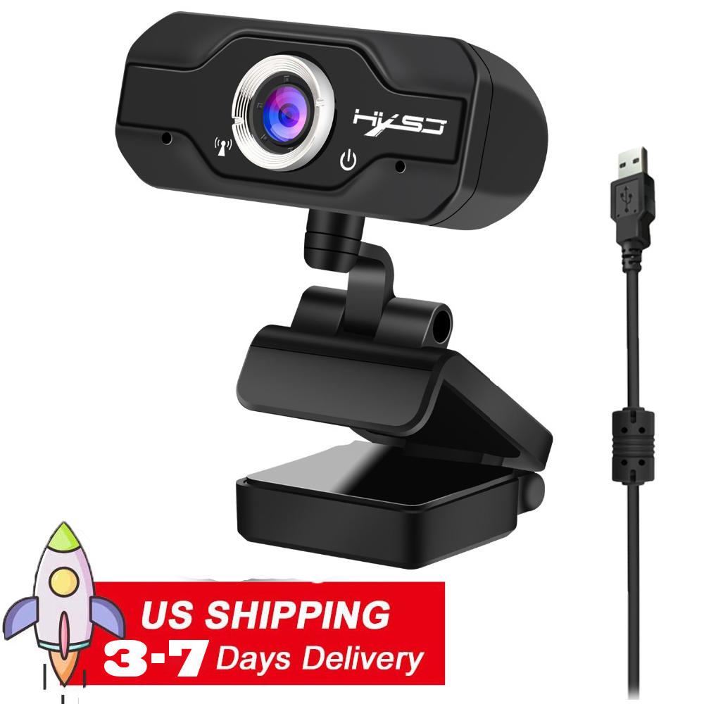 HXSJ S50 1MP Video Calling Recording Conferencing Live Class Webcam,720P Full HD Webcam USB Desktop & Laptop Webcam Live Streaming Webcam with Microphone Widescreen HD Video Webcam