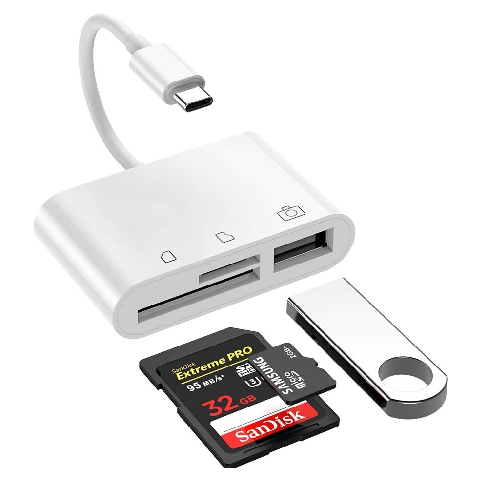 Estone Адаптер USB-C — SD Card Reader для iPad Pro, MacBook, Samsung и других