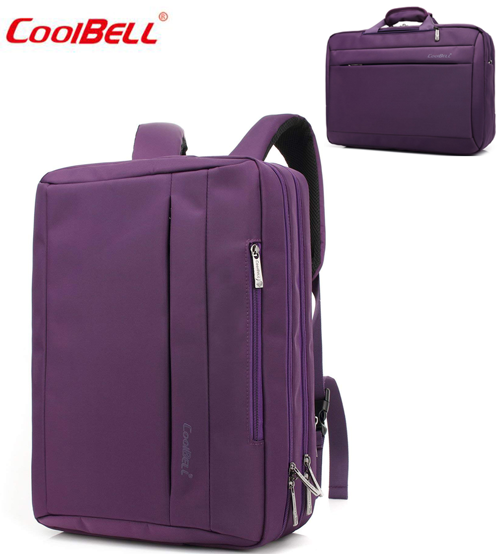 Сумка-рюкзак CoolBELL 17.3″ для ноутбука, фиолетовая