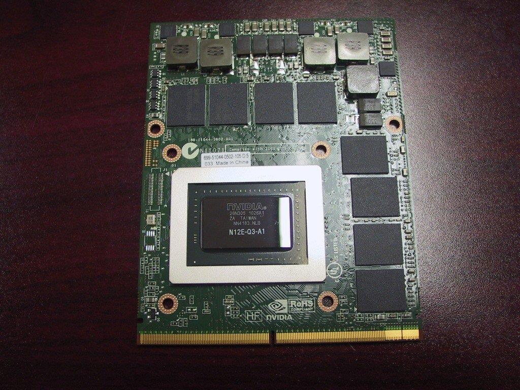 NVIDIA Quadro 4000M N12E-Q3-A1 2GB GDDR5 MXM 3.0B Video Card