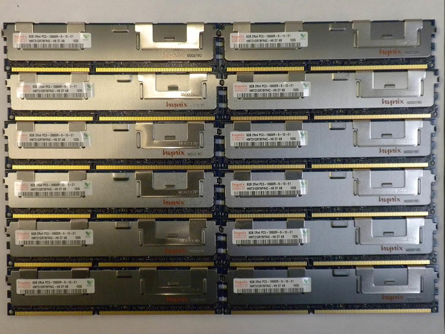 Модуль памяти DDR3 ECC REG 96GB (12x8GB) PC3-10600 SuperMicro