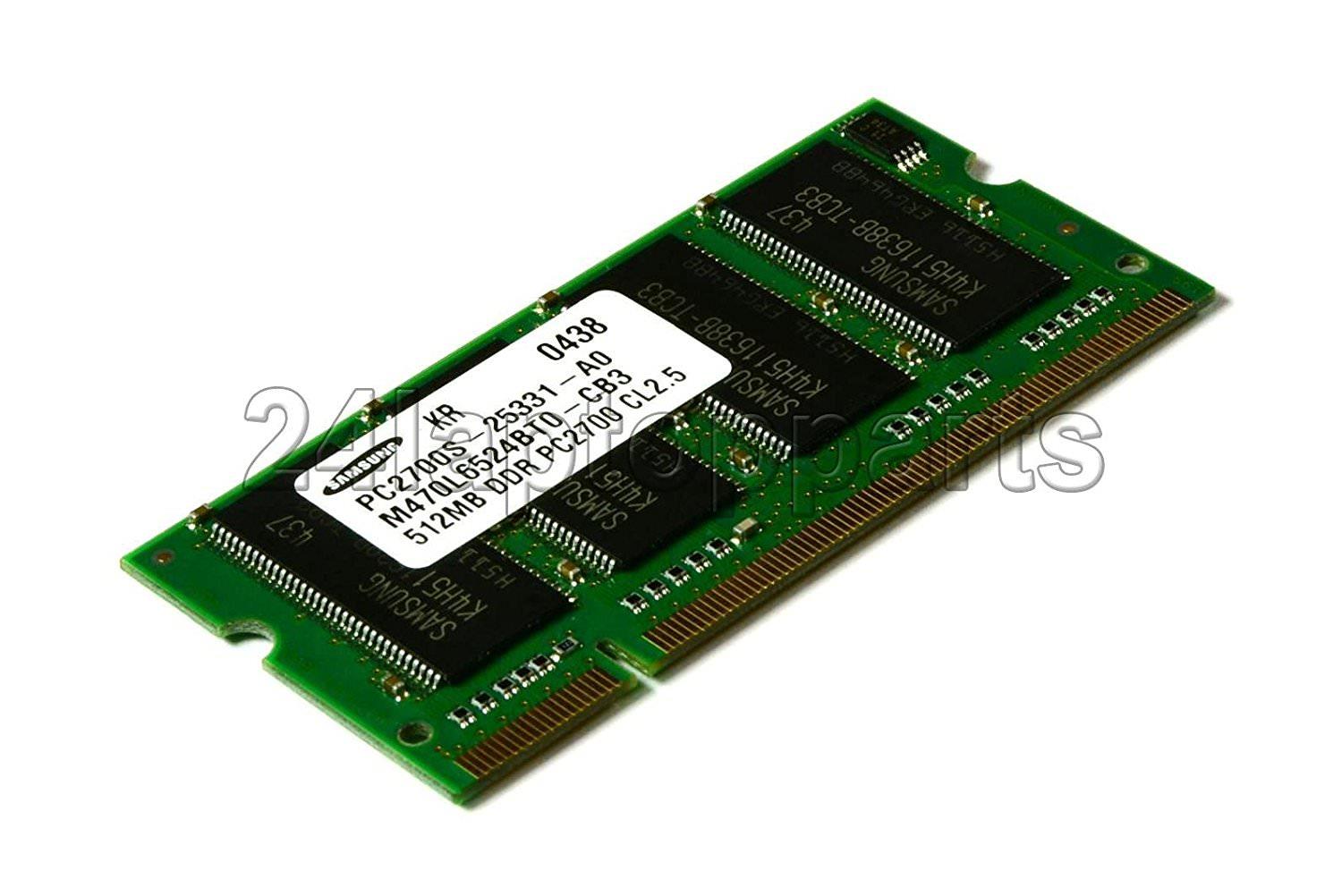 Samsung 512MB PC2700 CL2.5 DDR Memory M470L6524BT0-CB3