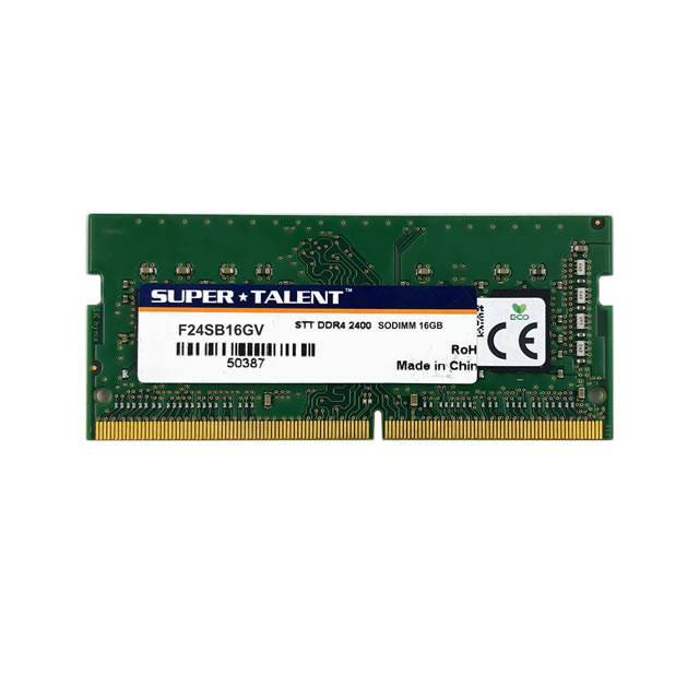 Super Talent DDR4-2400 SODIMM 16GB Value Notebook Memory PC Memory F24SB16GV