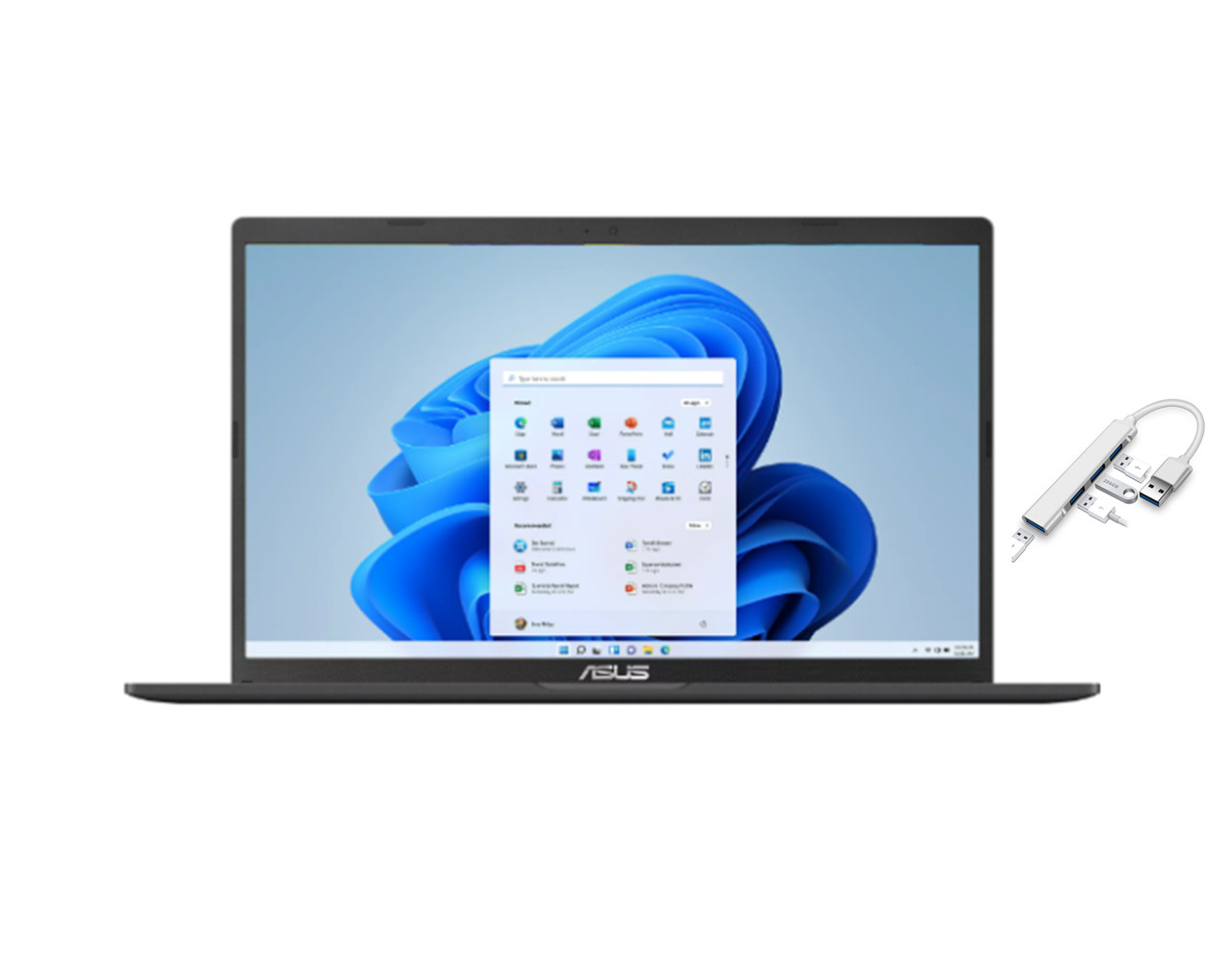 ASUS Vivobook 15.6″ FHD Laptop | Intel Core i5-1135G7 | Intel Iris Xe Graphics | 36GBDDR4 RAM | 512GB SSD | Windows 11 Home | with USB3.0 HUB Bundle