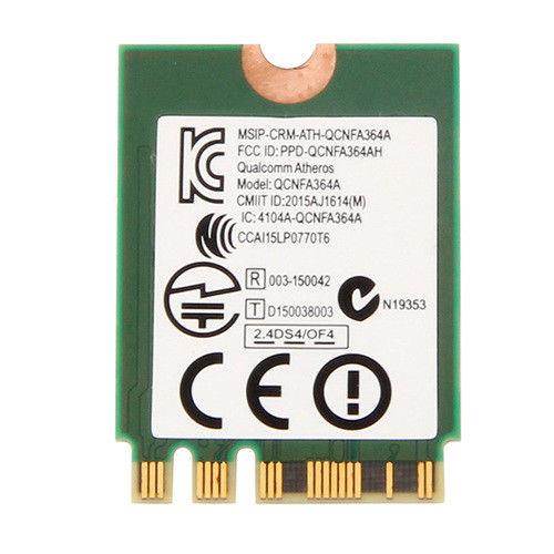 867Mbps Atheros QCNFA364A Killer 1535 NGFF Dual Band Wireless Wifi Card BT 4.1