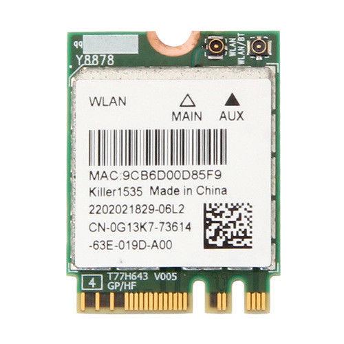 Atheros QCNFA364A Killer 1535 AC NGFF 867Mbps WiFi + Bluetooth 4.1 Wireless Card
