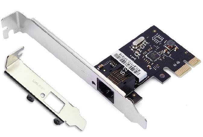 PCI-E PCIe Rj45 1000Mbps Gigabit Ethernet LAN Card with Low Profile RTL8111