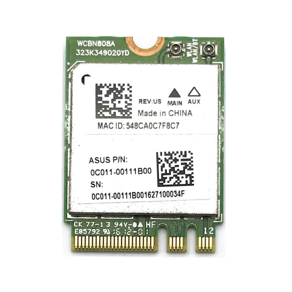 WLAN Card QCNFA364A 802.11a/b/g/n/ac ABGN-AC Network Module Card + Bluetooth V4.1 for Atheros WCBN808A 867 Mbps NGFF 2.4GHz/5GHz