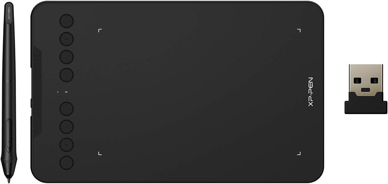 Wireless Drawing Tablet XPPen Deco mini7W Graphic Tablet Pen Tablet with 8192 Levels Pressure, 7 x 4 inch Artist Tablet for Online Teaching/E-Learning Compatible with Window/Mac/Android/Chrome/Linux